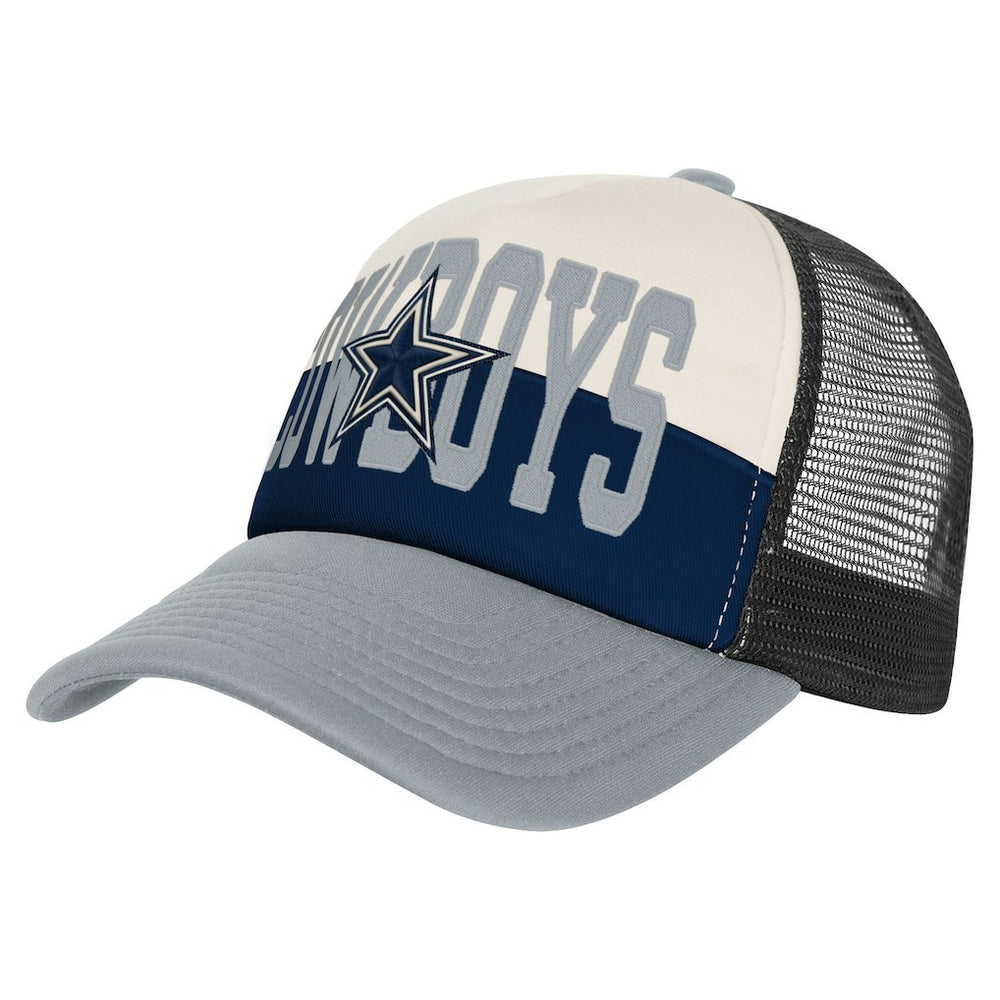 Dallas Cowboys Outerstuff Modern Fan Trucker Adjustable Hat - White/Navy Hats