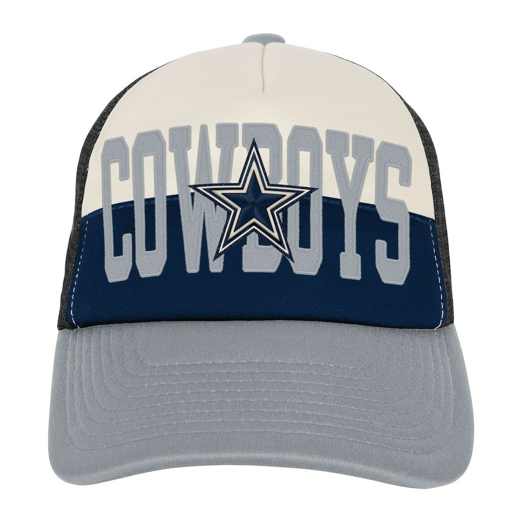 Dallas Cowboys Outerstuff Modern Fan Trucker Adjustable Hat - White/Navy Hats