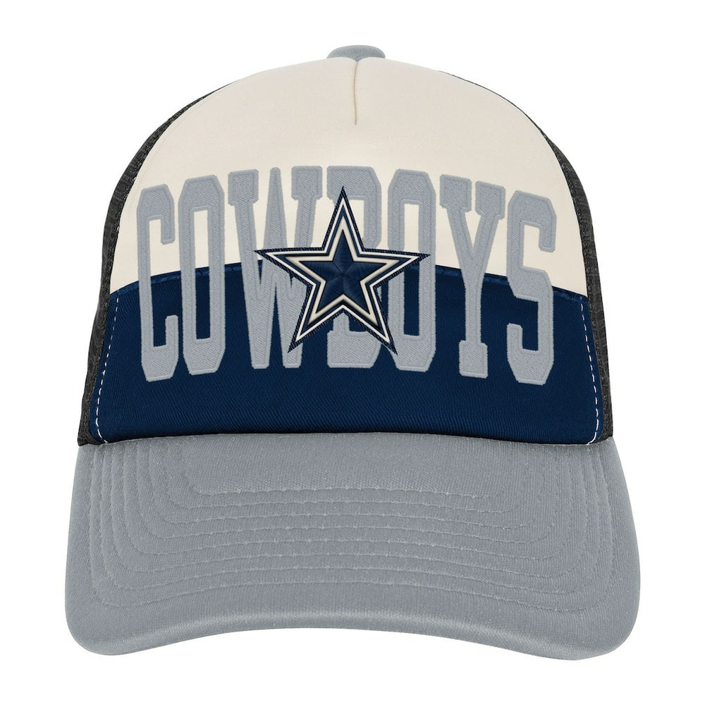 Dallas Cowboys Outerstuff Modern Fan Trucker Adjustable Hat - White/Navy Hats