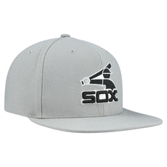 Chicago White Sox Mitchell & Ness Cooperstown Collection Basic Flip Snapback Hat - Gray Hats
