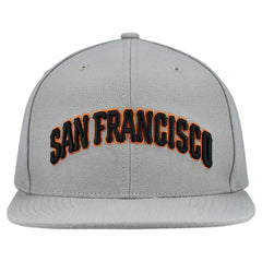San Francisco Giants Mitchell & Ness Cooperstown Collection Basic Flip Snapback Hat - Gray Hats