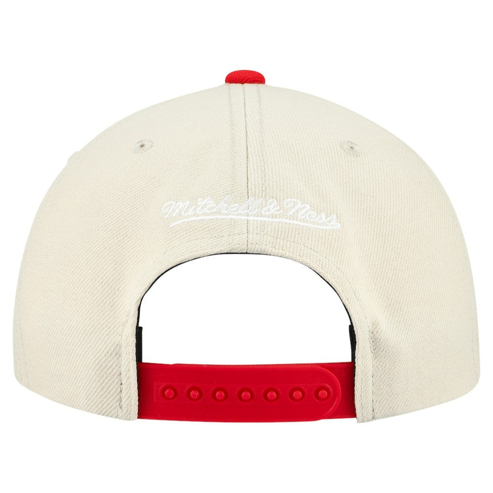 St. Louis Cardinals Mitchell & Ness Cooperstown Collection Basic Flip Snapback Hat - Cream Hats