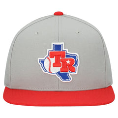 Texas Rangers Mitchell & Ness Cooperstown Collection Basic Flip Snapback Hat - Gray Hats