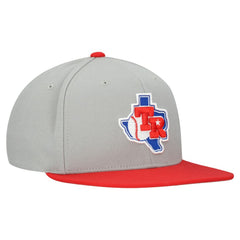 Texas Rangers Mitchell & Ness Cooperstown Collection Basic Flip Snapback Hat - Gray Hats