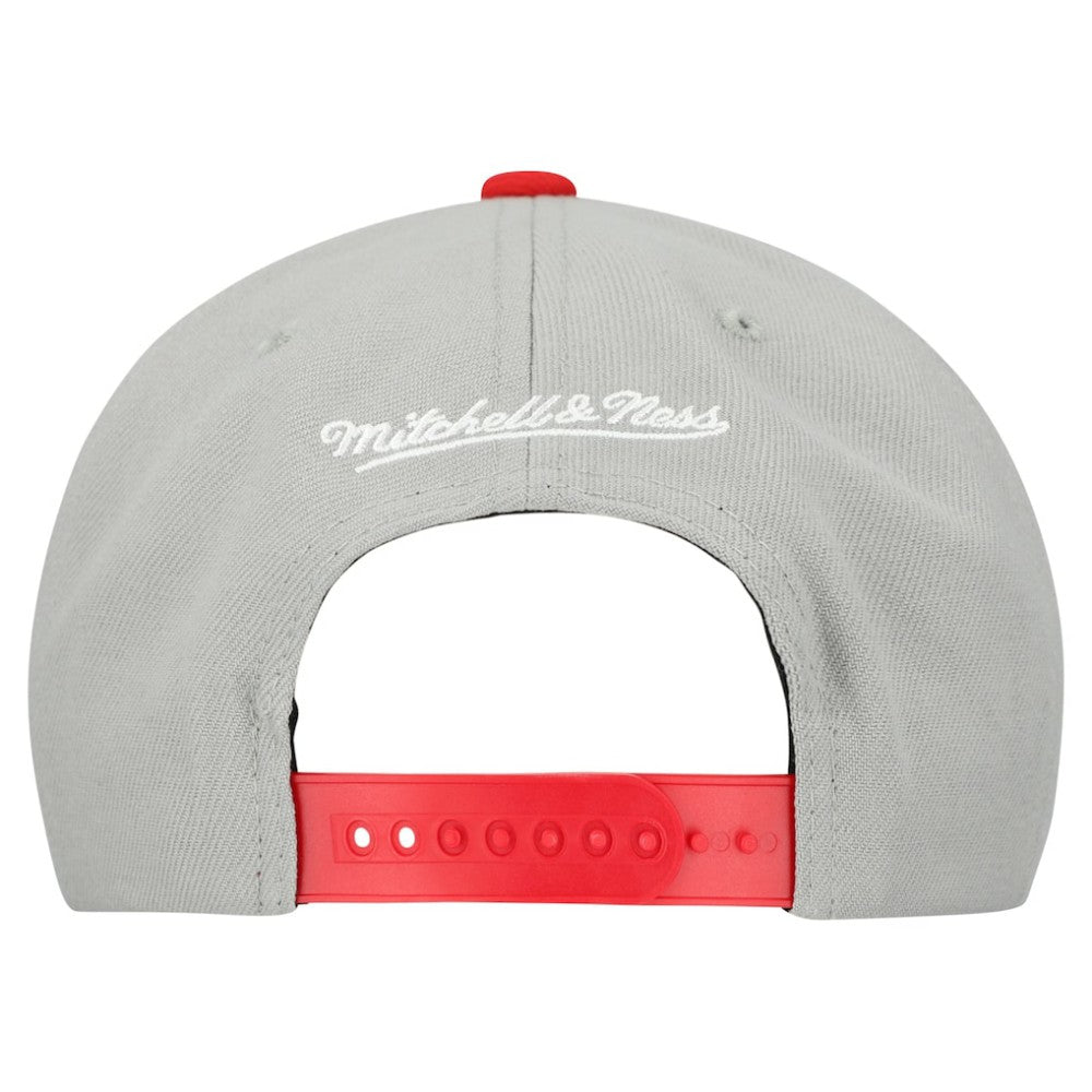 Boston Red Sox Mitchell & Ness Cooperstown Collection Basic Flip Snapback Hat - Gray Hats