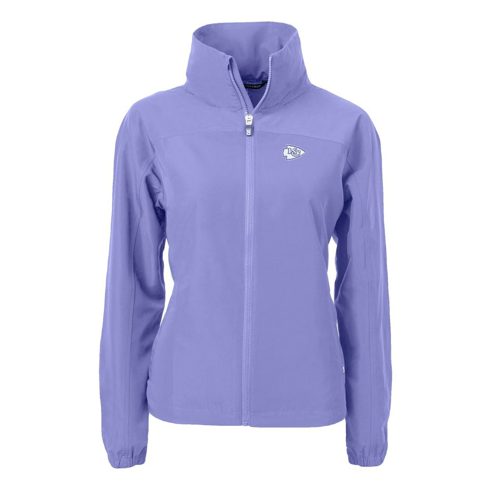 Kansas City Chiefs Cutter & Buck Women's Charter Eco Recycled Full-Zip Jacket - Purple Jackets