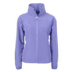 Las Vegas Raiders Cutter & Buck Women's Charter Eco Recycled Full-Zip Jacket - Purple Jackets