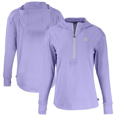 Minnesota Vikings Cutter & Buck Women's Daybreak Eco Recycled Half-Zip Hoodie - Purple Hoodies