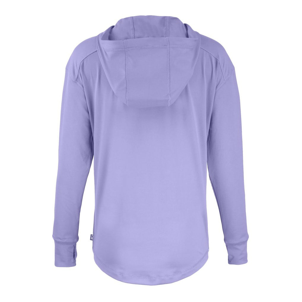 Minnesota Vikings Cutter & Buck Women's Daybreak Eco Recycled Half-Zip Hoodie - Purple Hoodies
