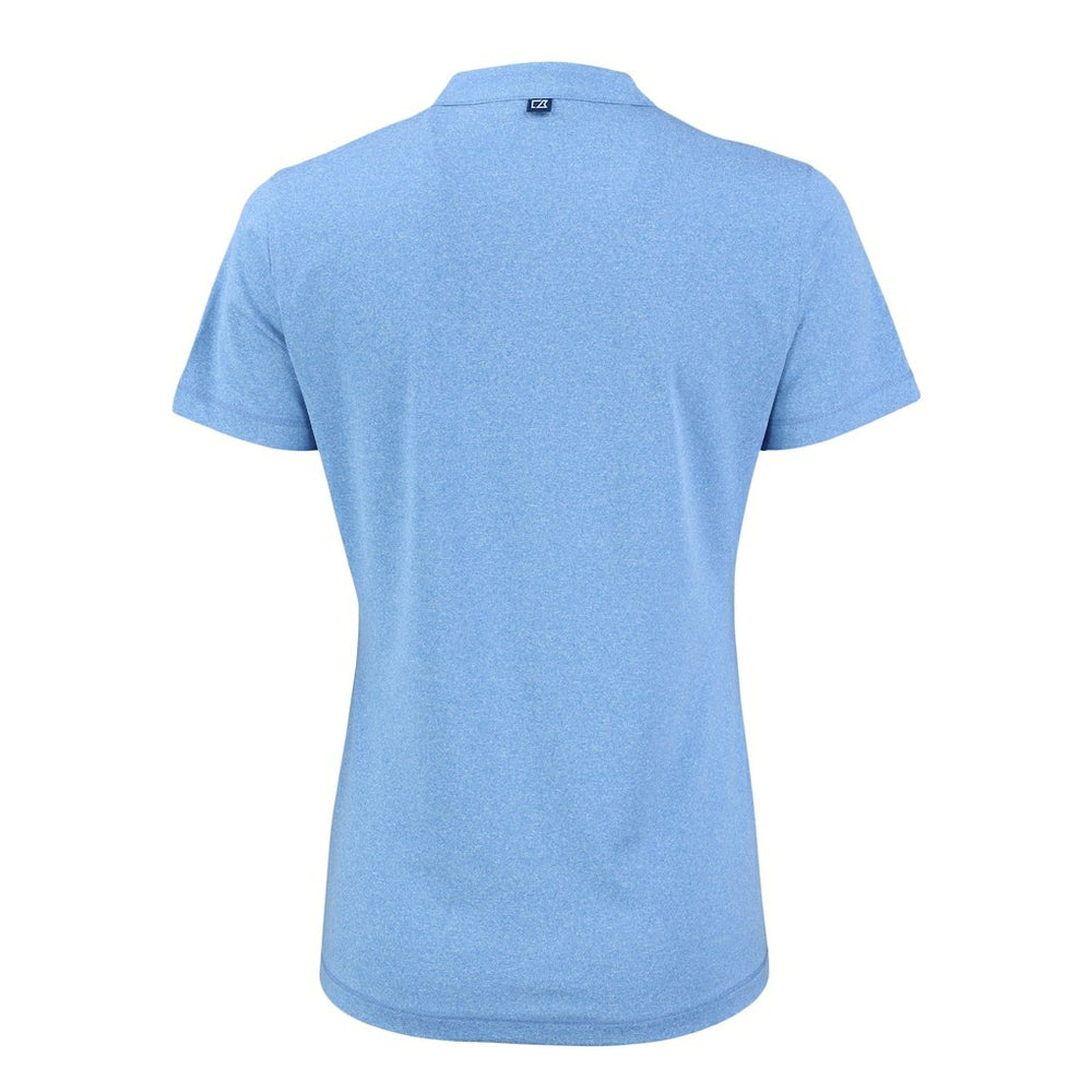 Green Bay Packers Cutter & Buck Women's Forge Heathered Stretch Blade Top - Powder Blue Tops