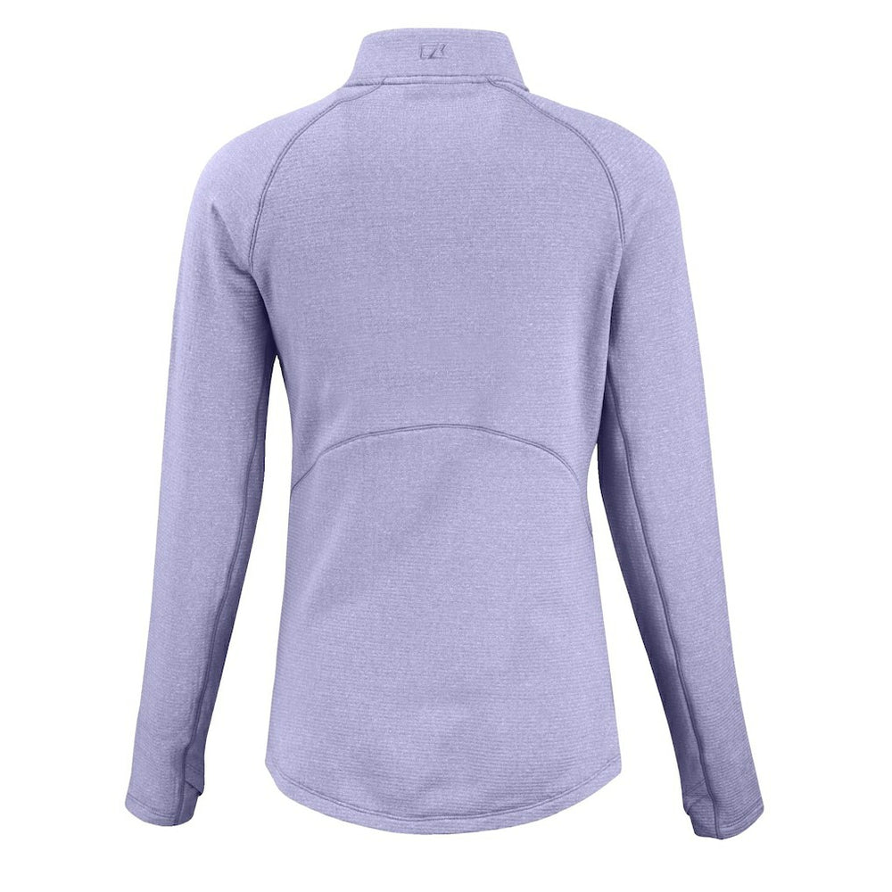 Philadelphia Eagles Cutter & Buck Women's Peshastin Eco Fleece Recycled Half-Zip Top - Purple Tops