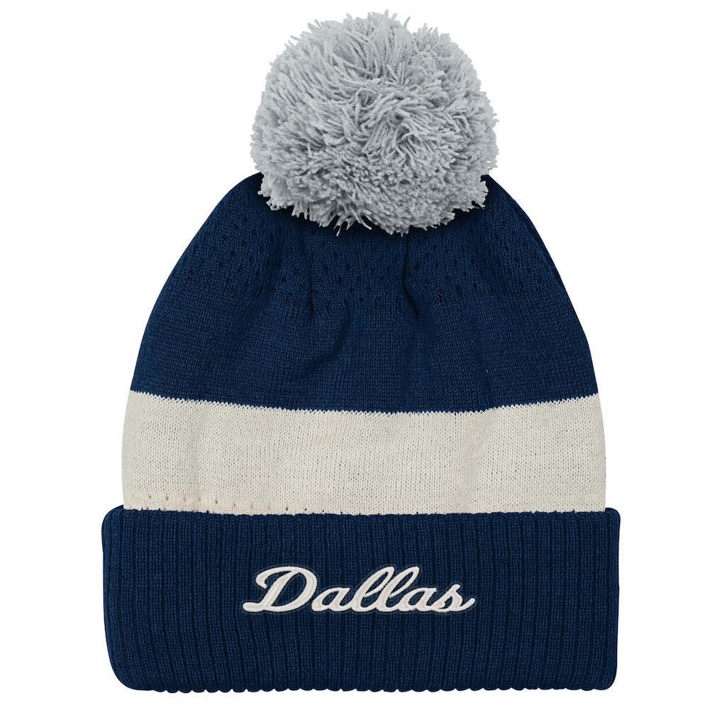 Dallas Cowboys Outerstuff Youth Modern Fan Cuffed Knit Hat with Pom - Navy Hats
