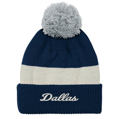 Dallas Cowboys Outerstuff Youth Modern Fan Cuffed Knit Hat with Pom - Navy Hats