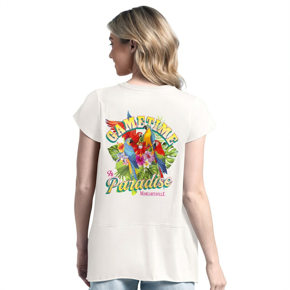 Philadelphia Eagles Margaritaville Women's Gametime Is Paradise T-Shirt - Green T-shirts