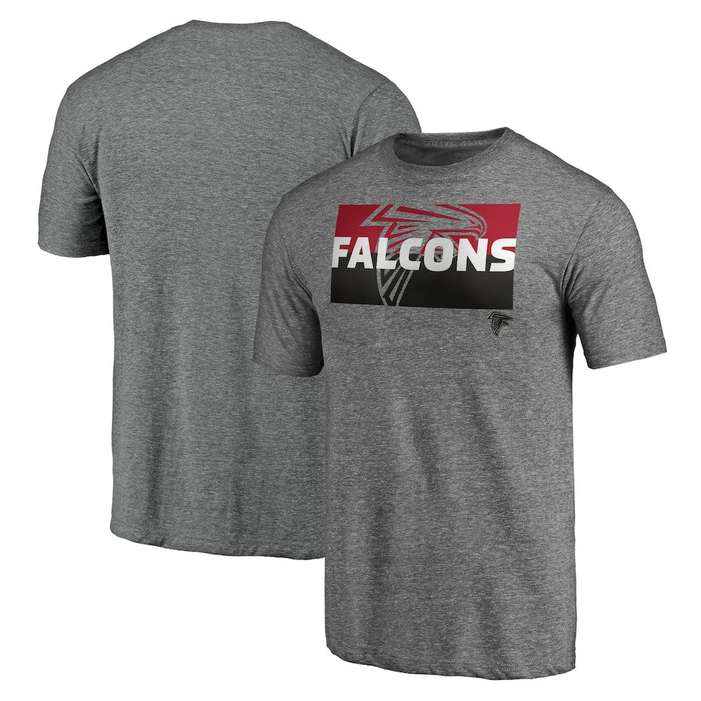 Atlanta Falcons Square Off Tri-Blend T-Shirt - Heather Gray T-shirts
