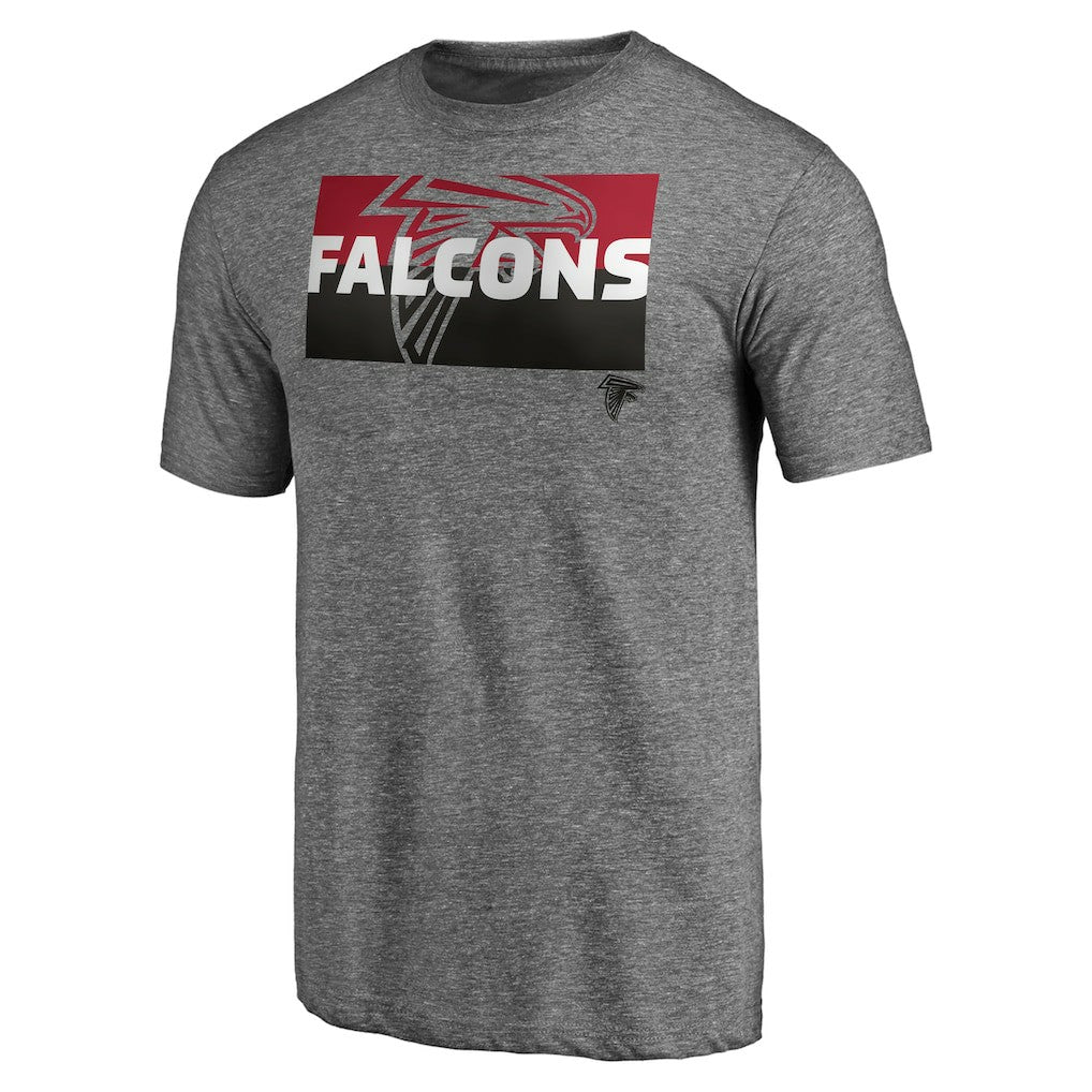 Atlanta Falcons Square Off Tri-Blend T-Shirt - Heather Gray T-shirts