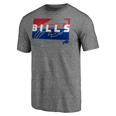 Buffalo Bills Square Off Tri-Blend T-Shirt - Heather Gray T-shirts