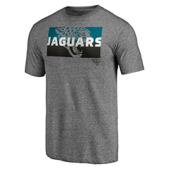 Jacksonville Jaguars Square Off Tri-Blend T-Shirt - Heather Gray T-shirts