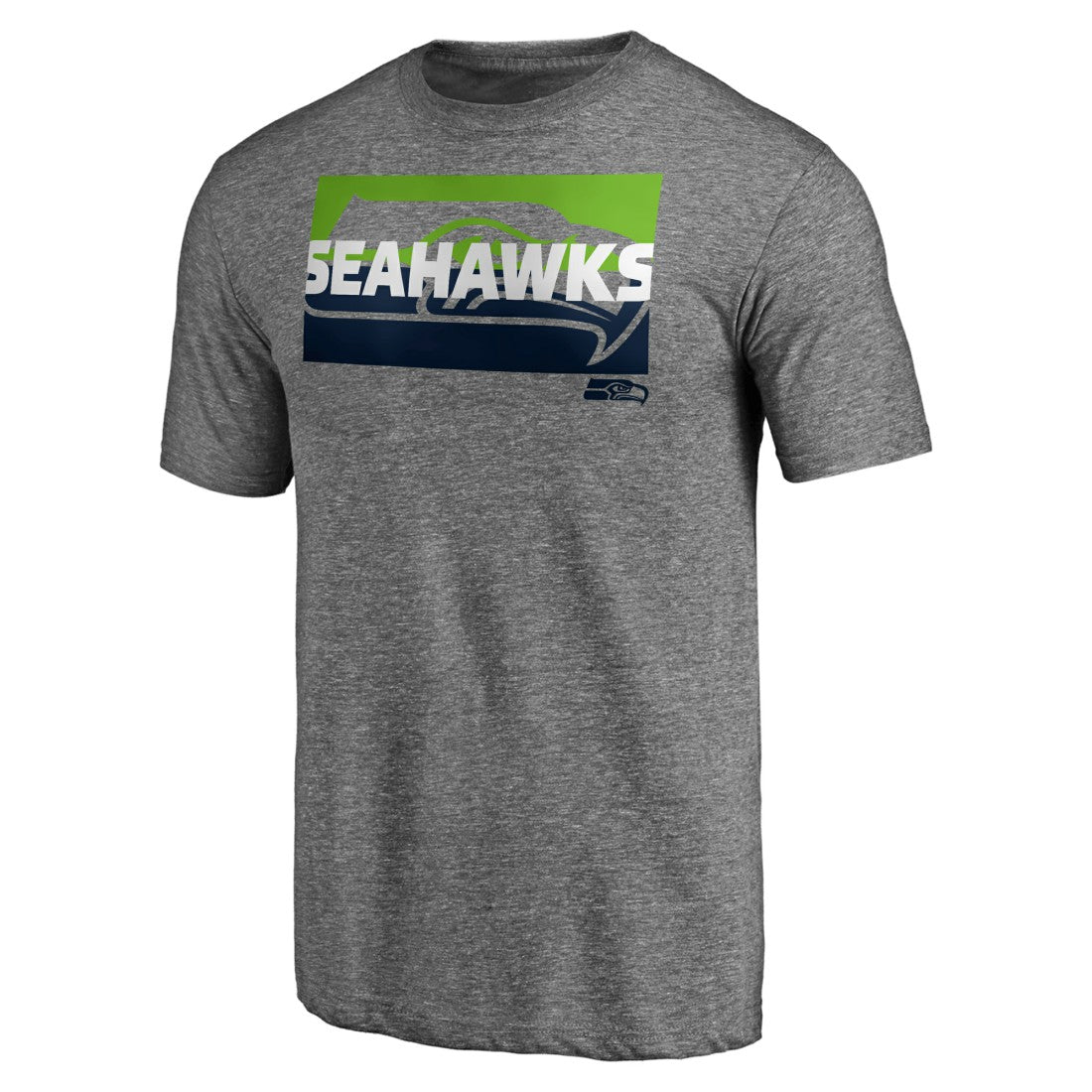 Seattle Seahawks Square Off Tri-Blend T-Shirt - Heather Gray T-shirts
