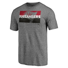 Tampa Bay Buccaneers Square Off Tri-Blend T-Shirt - Heather Gray T-shirts