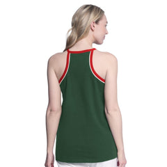 Minnesota Wild G-III 4Her by Carl Banks Women's Curveball Racerback Scoop Neck Slub Tank Top - Green | US 202575930
