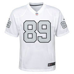 Brock Bowers Las Vegas Raiders Youth Alternate Game Jersey - White Jerseys