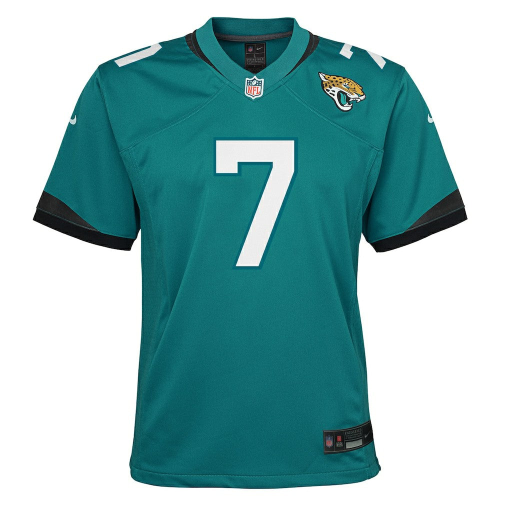 Brian Thomas Jr. Jacksonville Jaguars Youth Team Game Jersey - Teal Jerseys
