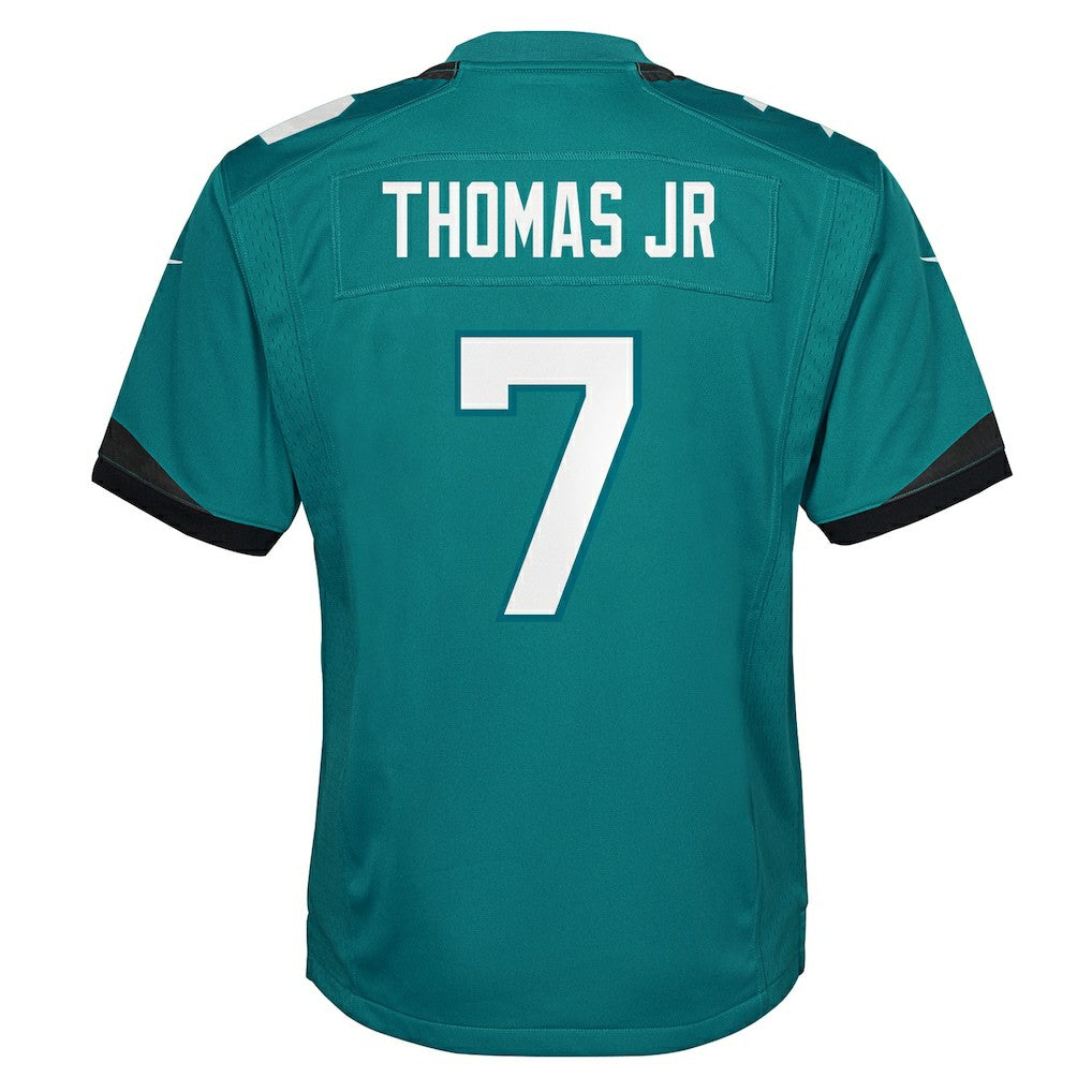 Brian Thomas Jr. Jacksonville Jaguars Youth Team Game Jersey - Teal Jerseys