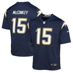 Ladd McConkey Los Angeles Chargers Youth Alternate Super Chargers Game Player Jersey - Navy Jerseys