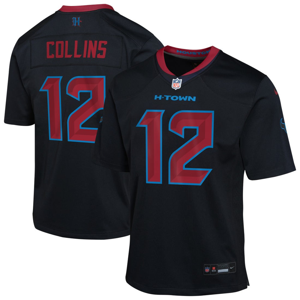 Nico Collins Houston Texans Youth Alternate Game Jersey - Navy Jerseys