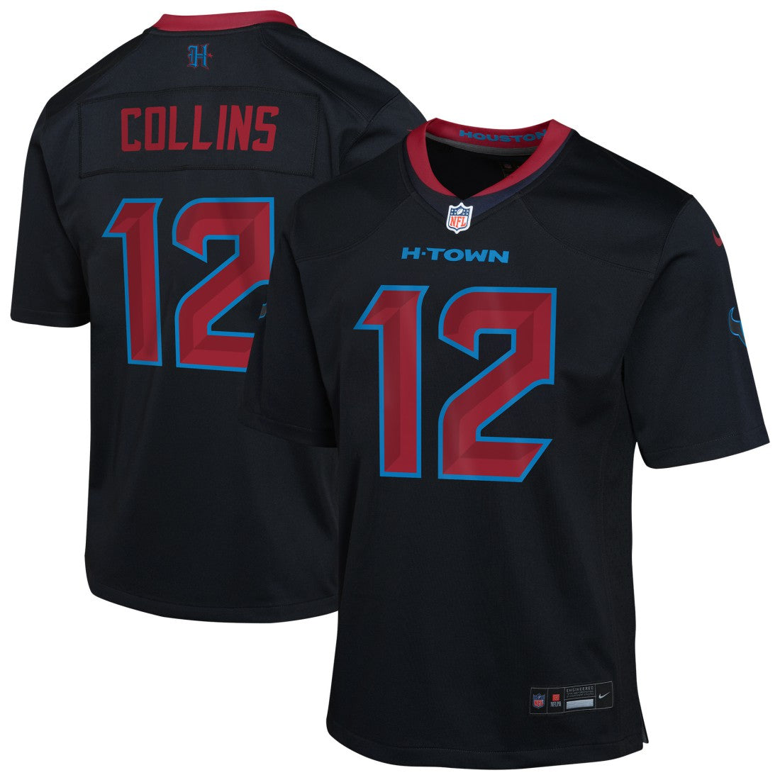 Nico Collins Houston Texans Youth Alternate Game Jersey - Navy Jerseys