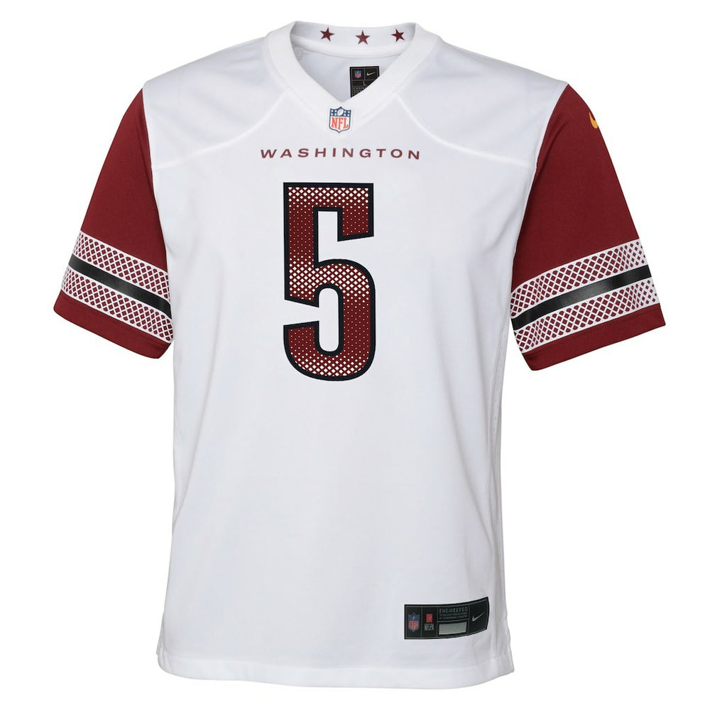 Jayden Daniels Washington Commanders Youth Game Jersey - White Jerseys