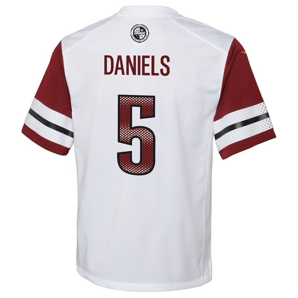Jayden Daniels Washington Commanders Youth Game Jersey - White Jerseys