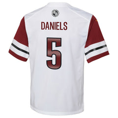 Jayden Daniels Washington Commanders Youth Game Jersey - White Jerseys
