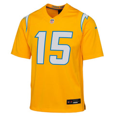 Ladd McConkey Los Angeles Chargers Youth Alternate Charger Power Game Player Jersey - Gold Jerseys