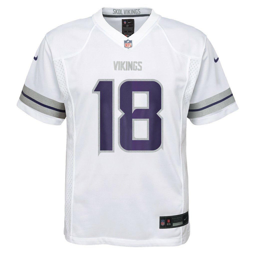 Justin Jefferson Minnesota Vikings Preschool Alternate Player Game Jersey - White Jerseys