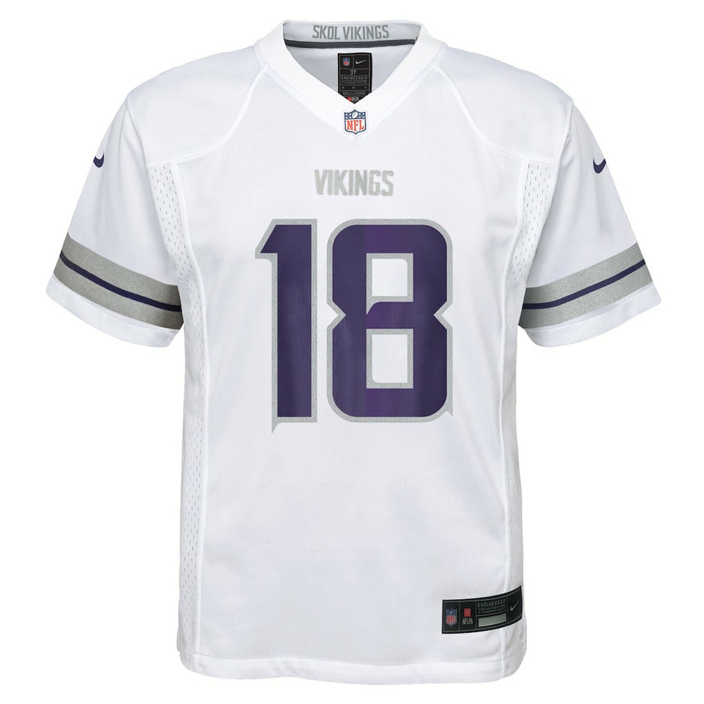 Justin Jefferson Minnesota Vikings Preschool Alternate Player Game Jersey - White Jerseys