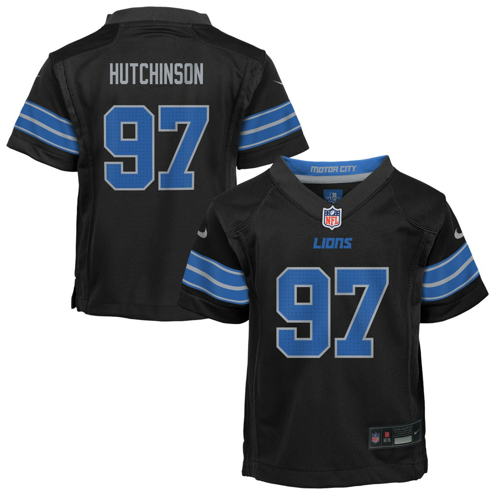 Aidan Hutchinson Detroit Lions Preschool Alternate Player Game Jersey - Black Jerseys