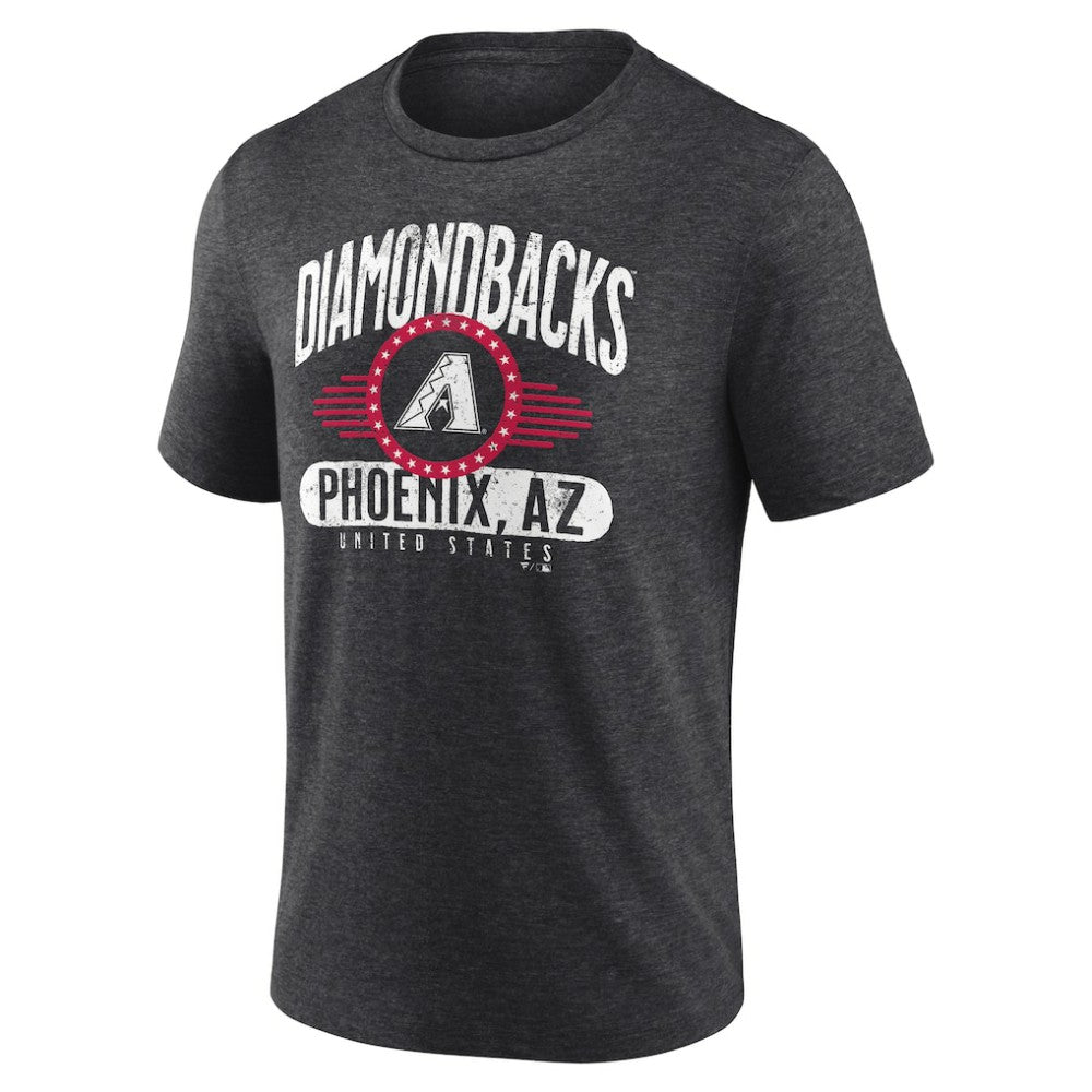 Arizona Diamondbacks Badge of Honor Tri-Blend T-Shirt - Charcoal T-shirts