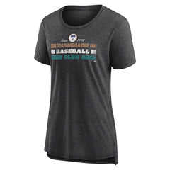 Arizona Diamondbacks Women's Power Swing Tri-Blend T-Shirt - Gray T-shirts