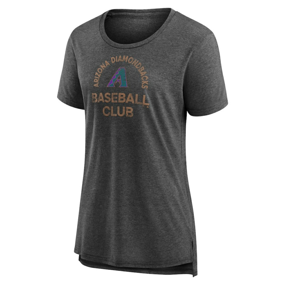 Arizona Diamondbacks Women's Selected First Tri-Blend T-Shirt - Gray T-shirts