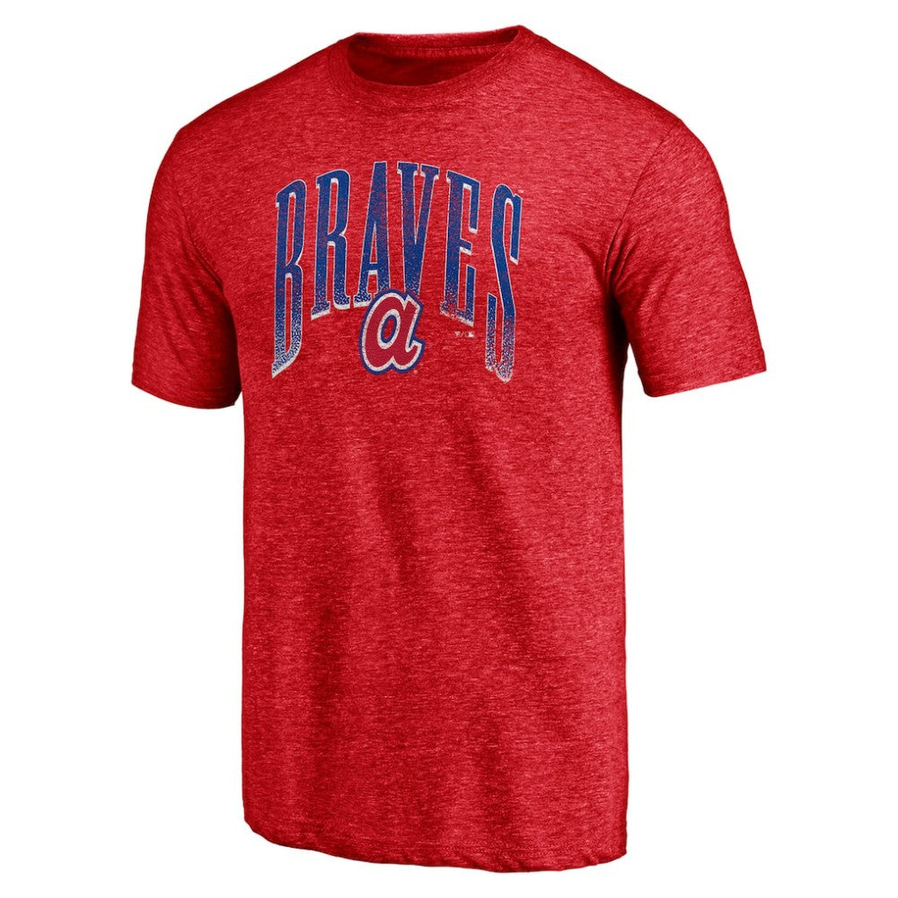 Atlanta Braves Line Corps Tri-Blend T-Shirt - Red T-shirts