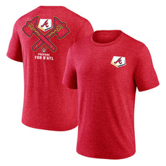 Atlanta Braves BATL Tri-Blend T-Shirt - Red T-shirts