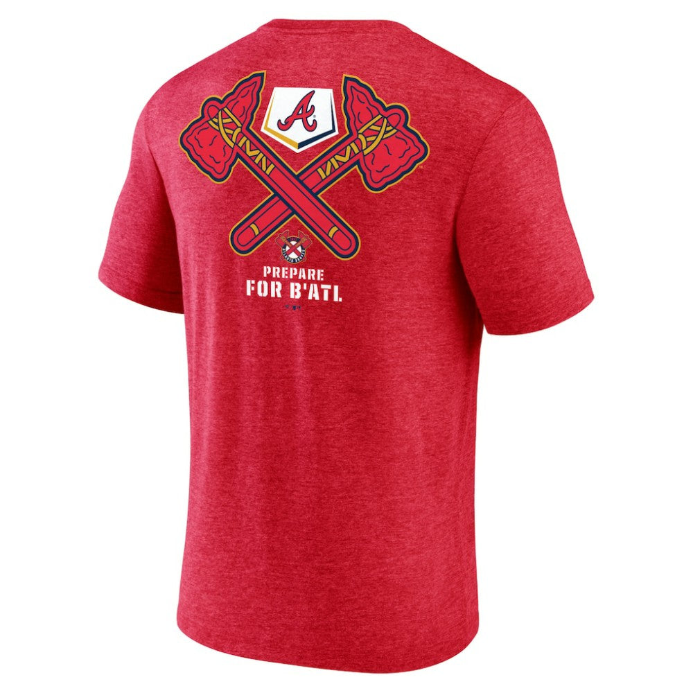Atlanta Braves BATL Tri-Blend T-Shirt - Red T-shirts
