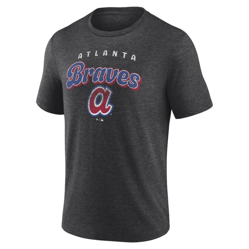 Atlanta Braves Wonderment Tri-Blend T-Shirt - Charcoal T-shirts