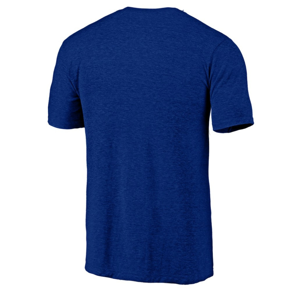 Atlanta Braves Cooperstown Official Logo Tri-Blend T-Shirt - Royal T-shirts