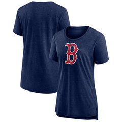 Boston Red Sox Women's Weathered Official Logo Tri-Blend T-Shirt - Navy T-shirts