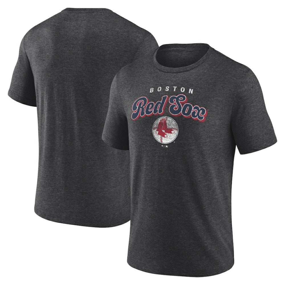 Boston Red Sox Wonderment Tri-Blend T-Shirt - Charcoal T-shirts