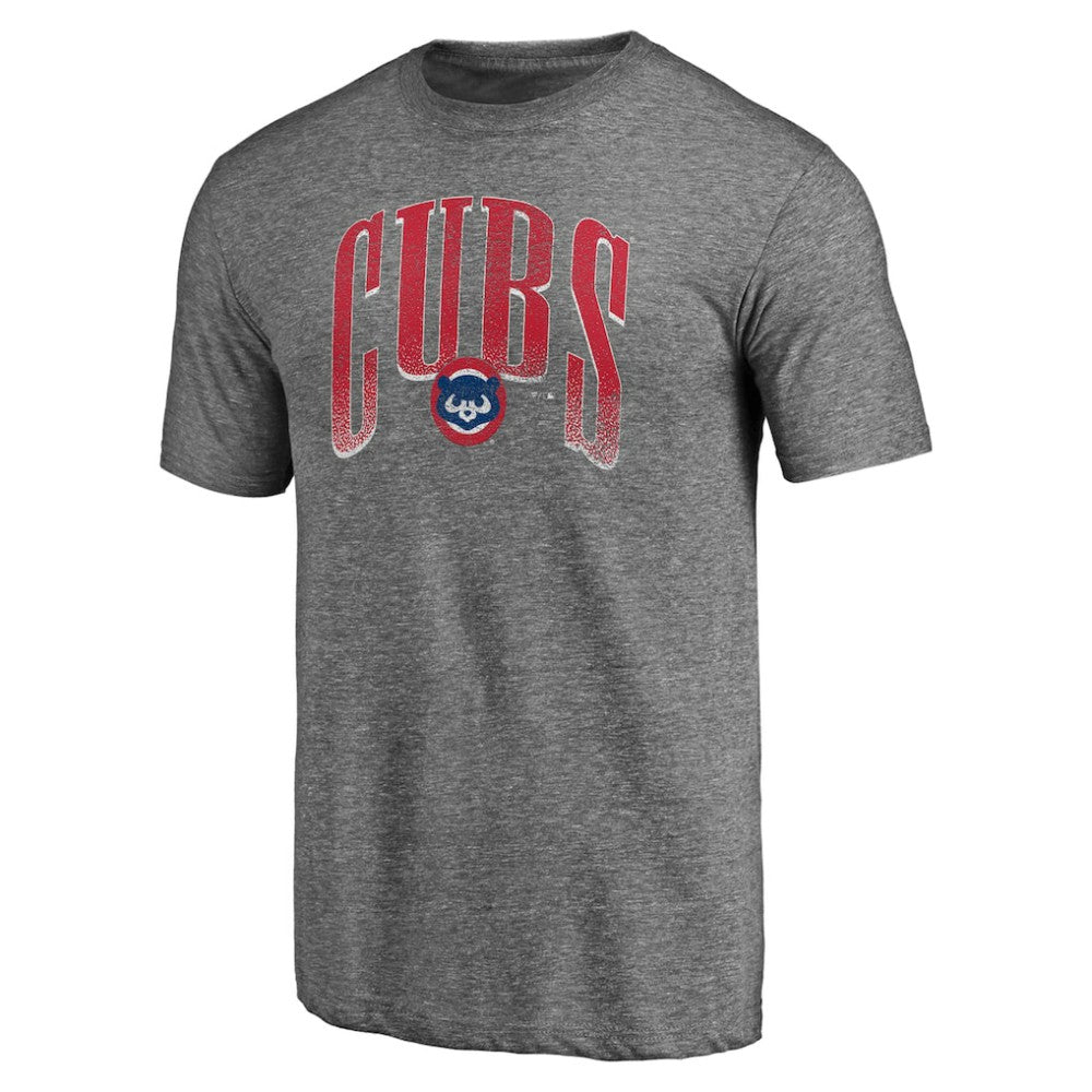 Chicago Cubs Line Corps Tri-Blend T-Shirt - Heather Gray T-shirts