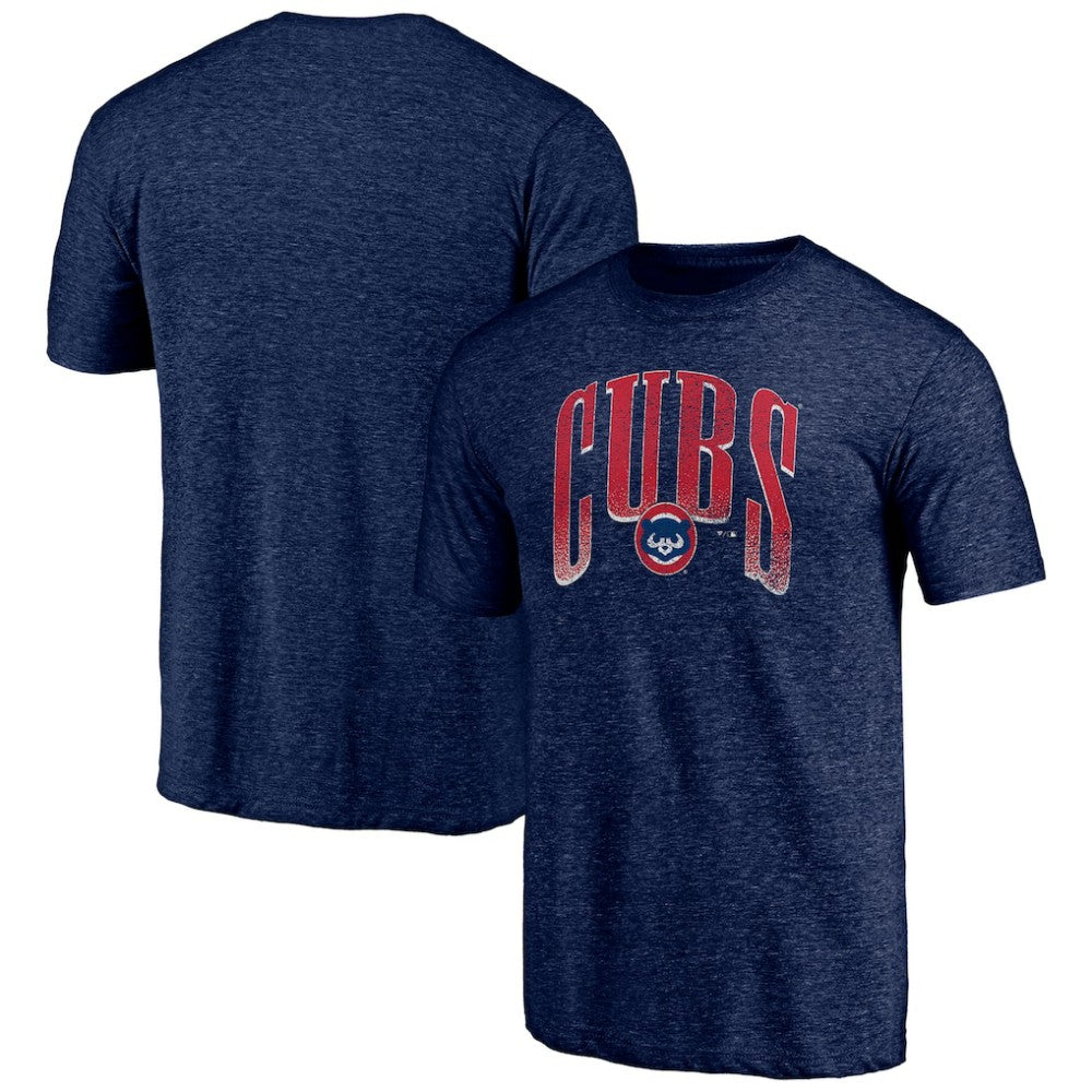 Chicago Cubs Line Corps Tri-Blend T-Shirt - Navy T-shirts